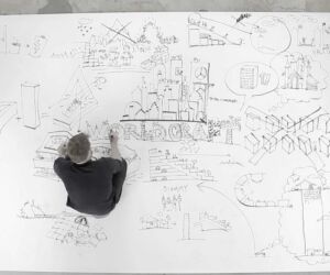 A man drawing a diagram on a whiteboard.
(chalk out, diagram, graph, map, sketch, graph plot, paper, education, people, formula, writing, handwriting, physics, business, man, mathematics, symbol, draft, pencil, adult)