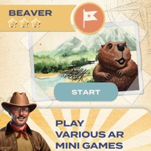 The game is a fun way to introduce your kids to the grizzly bear.
(BEAVER START PLAY VARIOUSAR MINIGAMES,illustration, bill, man, vector, paper, business, lid, square, banner, cowboy hat, people, nature, sketch, cowboy, retro, card, template, text, communication, nostalgia)