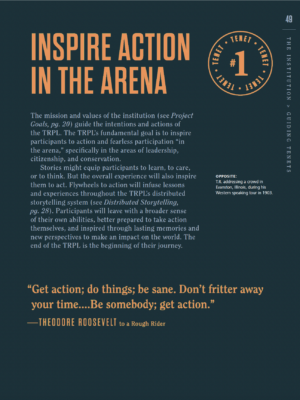 The art of the motivational poster.
(NSPIRE AGIUN LENET EN INS 1 IN THE ARENA The mission and values of the institution (see Project Goals,pg.20 guide the intentions and actions of the TRPL.The TRPL