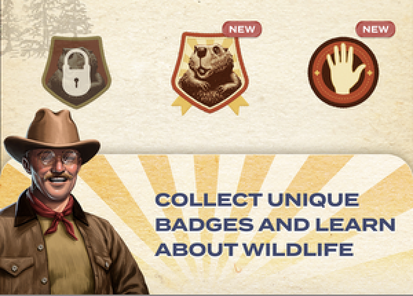 NEW NEW COLLECTUNIQUE BADGESANDLEARN ABOUTWILDLIFE