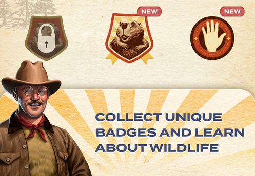 NEW NEW COLLECT UnIQUE BADgESAnd LEARN ABoutWMiLdLiFE